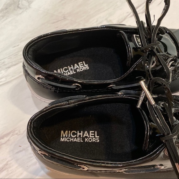 Michael Kors Hyde Black Duck Shoes 6 - Picture 8 of 9